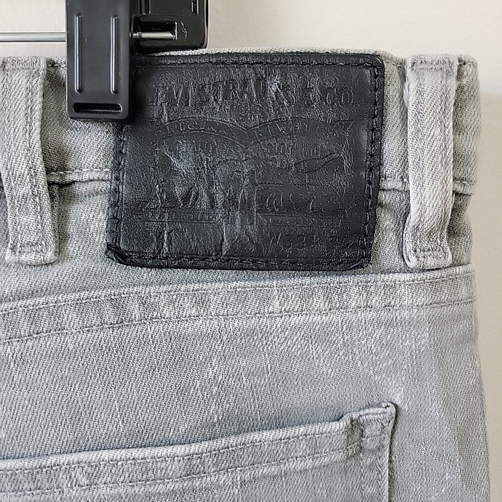 Levis 541 Athletic Taper Jeans Straight Mens 38x30 Gray Mid Rise Stretch EUC - Picture 4 of 10